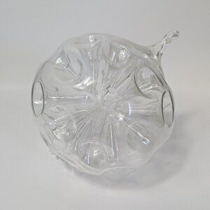 Frabel Studio 4" Clear Glass Art Ornament Dated 2002 Signed SW